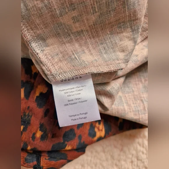 Sezane Brown Leopard Ruffle Blouse - Picture 5 of 6